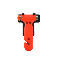 AA Emergency Car Window/Glass Hammer Seatbelt Cutter Rescue Tool AA6240 - Essential For Quick Vehicle Escape – With Mounting Screws And Bracket, Red