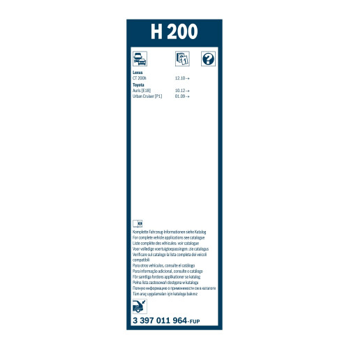Bosch Bosch Rear Wiper H 200-1 Replacement Blade for Rear Window - 200 mm 2