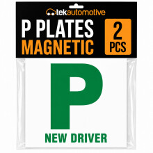 Tek Automotive P Plates Magnetic New Driver Sticker Twin Pack