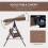 Three-Seat Garden Swing Chair, with Adjustable Canopy - Brown 6
