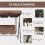 Three-Seat Garden Swing Chair, with Adjustable Canopy - Brown 7