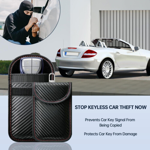 caslord 2 Pack Faraday Pouch for Car Keys 2