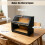 2-Tier Bamboo Bread Bin with Lid, Double Decker Bread Box for Kitchen, Eco-Friendly and Sustainable Fresh Bread Storage 3