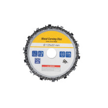 5 Inch Angle Grinder Wood Carving Chain Plate Disc 125 mm, Carbide Circular Saw Blade with 22 mm Center Hole for Home and Daily Use