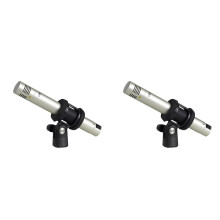 2X C02 Pencil Condenser Microphone Small-Diaphragm Suspension with Clip Piano Recording Mic Instrument