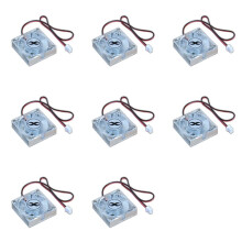 8X 12V Computer Card Cooling Fan, Semiconductor Hard Disk Chip Heatsink , 4cm Aluminum Cooling Radiator