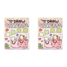 2X Coloring Book for Adults/Kids - How to Draw Patterns: Easy and Fun Step-By-Step Guide,Imagination