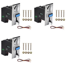 3X Coin Acceptor Various Coin-Operated Selector Slots, Compatible with Arcade Game Mechanics and Vending Machines