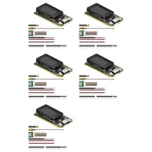 5X Meshtastic Heltec V4 0,96-Calowy Wyświetlacz OLED Zasilany Energią Słoneczną LoRa 32 V4, Płytka Rozwojowa GPS ESP32 SX1262 WiFi BLE,