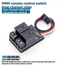 2X RC Model Remote Control PWM Dual Channel Relay /Off Control for Light Motor 4.8V to 10V