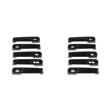 10x Trim da Tampa Protetora da Maçaneta da Porta Externa Brilhante Preto para G-Class W461 W463 G55 G63 G500 2001-2021