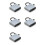 5pcs 3.5 Inch Front Panel Internal USB 2.0 9Pin Card Reader Hub TF Flash   Micro- Card Slot MMC MS CF XD CF Slot 1