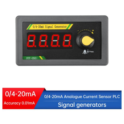 4X  12-24V 0/4-20mA Stromsignalgenerator Vierstelliger Einstellbarer Strom Analogsimulator Sensor SPS-Debugging