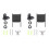 2X Speaker Wall Mount Bracket Metal Wall Fixed Stand Set for  Virtually Invisible 300 Wireless Surround Speakers 1