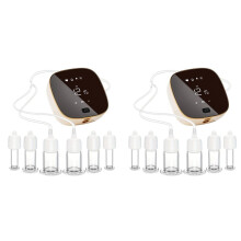 2X Electric Facial Cupping Set, 12 Glass Cups for Face, Eye & Neck Massage, Reduce Puffiness & Improve Skin Appearance