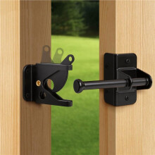 2X Self Locking Gate for Wooden Fence, Heavy Duty Automatic Gravity Fence for Wood Metal Gate