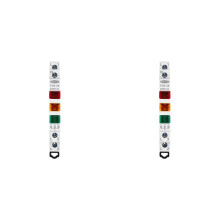 2X TOMZN TD9-3X LED Light 230V AC/ Red Yellow Green Three Phase Signal Warning Light Din Indicator Lamp