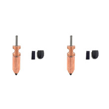 2X for Flashforge AD5X Nozzle Upgraded Removable Hardened Steel Nozzles 0.4mm with Silicone Sleeve+Brush
