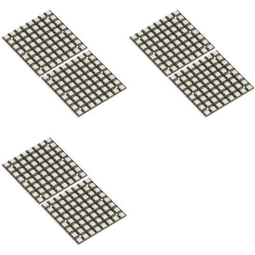 6X WS2812B 8x8 LED Matrix 64-Bit Full Color 5050 RGB LED Panel Light