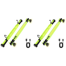 2X Rechargeable LED Work Light 52cm Under Hood Light Bar Magnetic COB Trouble Light 360 Swivel Hook