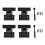 4x Dust Cover Hinges Turntable Replacement Hinge for Technics SL-1200 1300 Turntable Accessories 1