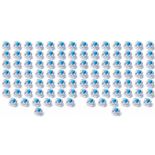 120PCS  Mechanical Keyboard Switches Clicky Tactile Key Replacement Set with  Puller Cleaning Lube Brush