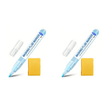 2 Pack Masking Fluid Pens for Watercolor Painting with 2 Erasers,Masking Fluid for Various Art Projects
