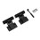 4x Dust Cover Hinges Turntable Replacement Hinge for Technics SL-1200 1300 Turntable Accessories 3