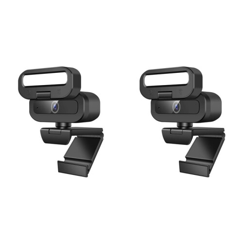 2X 4K 60FPS Live Webcam USB Autofocus Camera PC Rotatable Microphone Fill Light Streaming Camera for PC Laptop 1