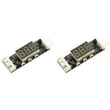 2X 12V 4-Wire PWM Fan Controller - Temperature-Controlled Speed Regulator with Digital Display & 3A /Off