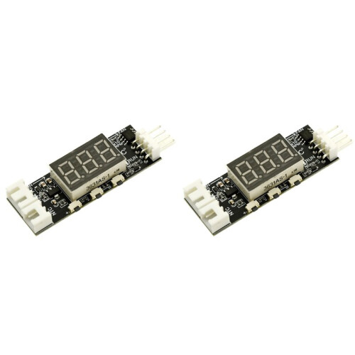 2X 12V 4-Wire PWM Fan Controller - Temperature-Controlled Speed Regulator with Digital Display & 3A /Off