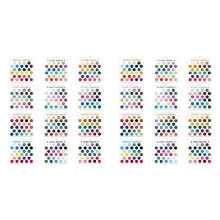 24PC Transparent Acrylic Seasonal Color Palette Card Seasonal Color Analysis Sample Keychain