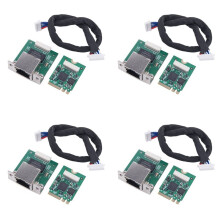 4X Adaptador Ethernet M.2 A+e 2.5GbE I226-V Multi-Gig 2.5G/1G/100M NGFF 2230 para Servidor de Controle Industrial