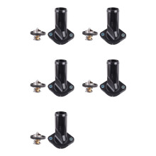 5X New Thermostat & Housing for JK 2007-2011 3.8L 04666149AA 4666149AA