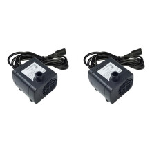 2X JT-180 12V Brushless Submersible Pump for Solar Fountains Fish Tanks Quiet Water Circulation Pump 350L/H