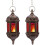 4 Pcs Hanging Hexagon Decorative Moroccan Candle Lantern Holders, Handmade Hanging Tea Light Holder 2