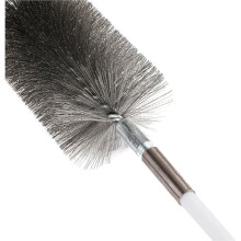 2 Set 50-Inch Long Tent Wood Burning Stove Pipe Stainless Steel Cleaning Brush, and Chimney Cleaning Wire Brush