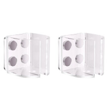 2X Hamster Water Bottle Stand Transparent Feeder Bracket for Squirrels Leakproof Hamster Water Bottle Magnetic Holder