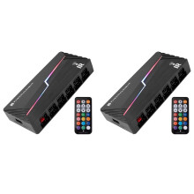 2X Thermalright TL- ARGB and FAN HUB X12 IR Fan PWM HUB X12 IR,Remote Control/Supports 4 PIN PWM + 3 PIN + 5V ARGB