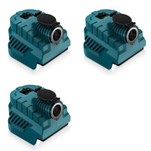 3X Conversor Buck 12V Regulador Porta de Isqueiro para Bateria para 18V/20V com Adaptador de Bateria USB e Tipo C Faça Você Mesmo