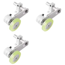 3X Encoder Bracket Aluminum Polyurethane Industrial Encoder Wheel Measuring Wheel 40mm Aluminum Encoder Mounting Bracket