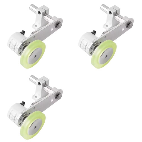 3X Encoder Bracket Aluminum Polyurethane Industrial Encoder Wheel Measuring Wheel 40mm Aluminum Encoder Mounting Bracket