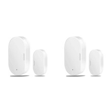 2X Zigbee Door Sensor Wireless Magnetic Window Open Closed Alarm Detector Works Zigbee2MQTT for Alexa Need