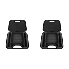 2X Microphone Storage Case Large Capacity Handheld Protective Box for Condenser Mic Recording Studio Equipment