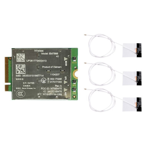 3X EM7565 4G LTE Module+9X Antenna CAT-12 600Mbps CBRS NGFF Module Cat12 for Laptop Wireless Module