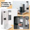 800 Pcs 4 Oz Snow Cone Cups Paper Thicken Disposable with 2 Cups Dispenser Pull Type Wall Mount Cup Holder Paper 9