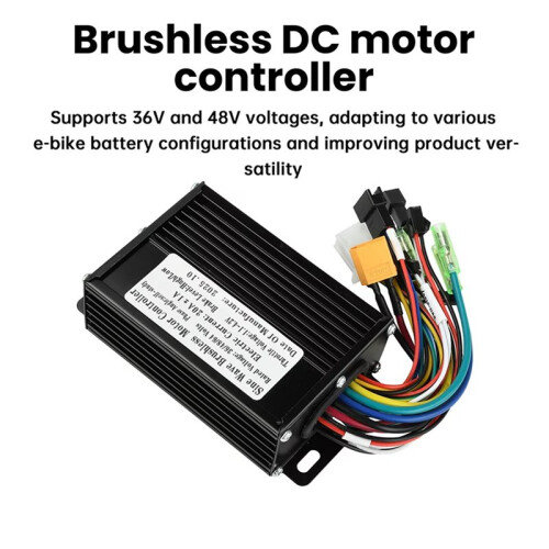 2X 36V/48V 350W-500W 20A Sine Wave Brushless Motor Controller Suitable for SM Connector 2 Protocol LCD Meter 2