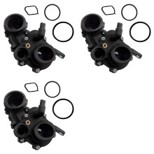 3X Engine Coolant Thermostat Housing Assembly for A4 A5 A6 A7 A8 S5 Q5 Q7 Q8 059121111CR