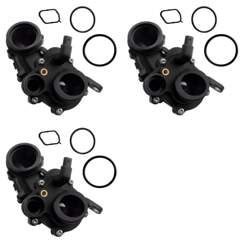 3X Engine Coolant Thermostat Housing Assembly for  A4 A5 A6 A7 A8 S5 Q5 Q7 Q8   059121111CR 1