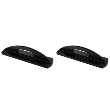 2-Pack Heavy Duty Cast Iron Sewing Pattern Weights, 9.8 Inch X 2.8 Inch Fabric Weights for Tailors and Designers, Black